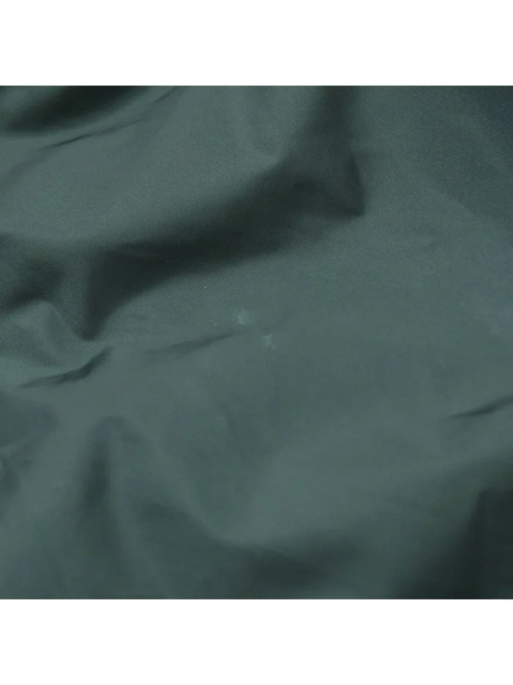 Prada Re-Nylon Hooded Nylon Rain Poncho Anorak Metal Green Half Zip S